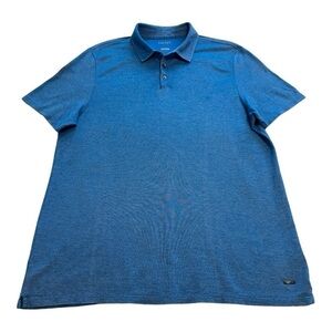 DKNY Short Sleeve Button Front Slim Fit Polo Shirt - Size XL